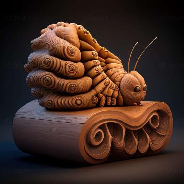 3D model Little caterpillar from Katie (STL)